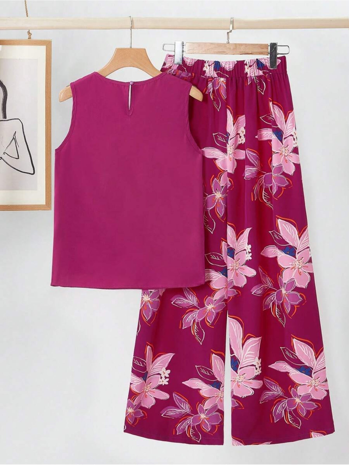 Kayla | Floral Retro Two-Piece Set