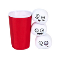 Bark Pong Cup Plush Multi-Part + Fetch Dog Toy