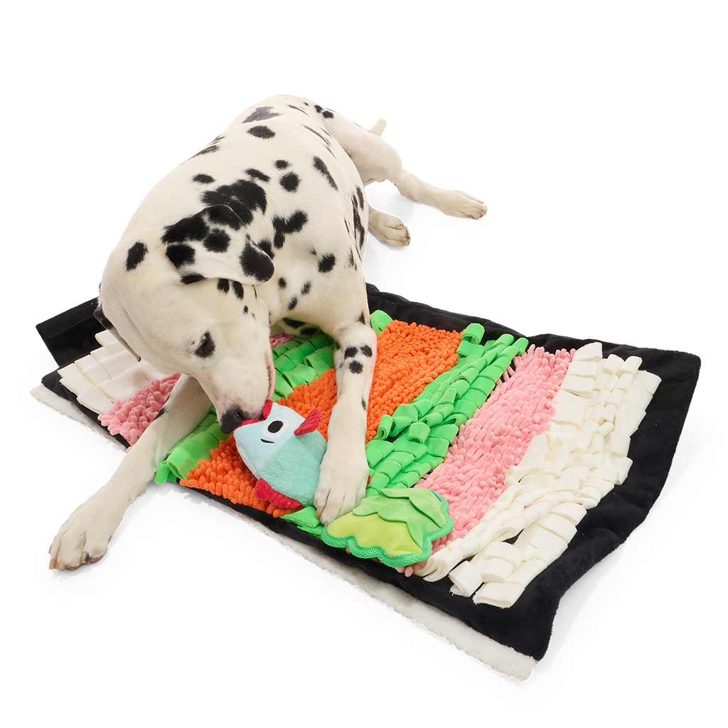 Chewshi Roll Snuffle Mat Plush Extra-Large + Multi-Part + Enrichment Dog Toy