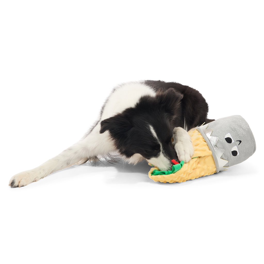 Extra-Snuffed Burrito Plush Extra-Large + Multi-Part + Enrichment Dog Toy