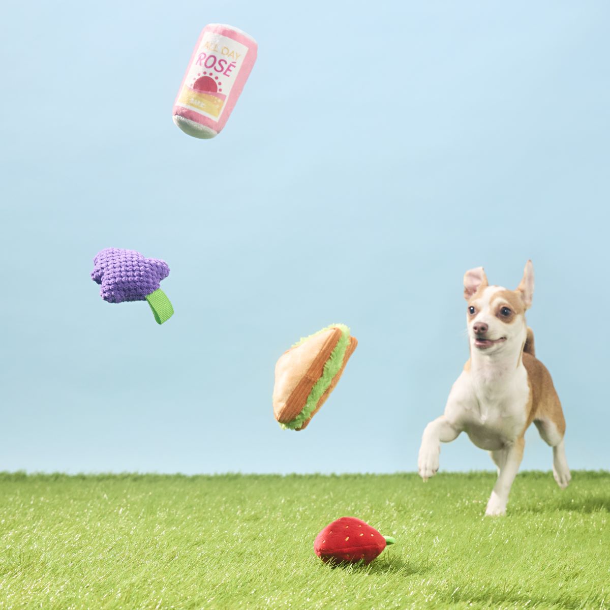Licknic Pack Plush Multi-Part + Tug Dog Toy