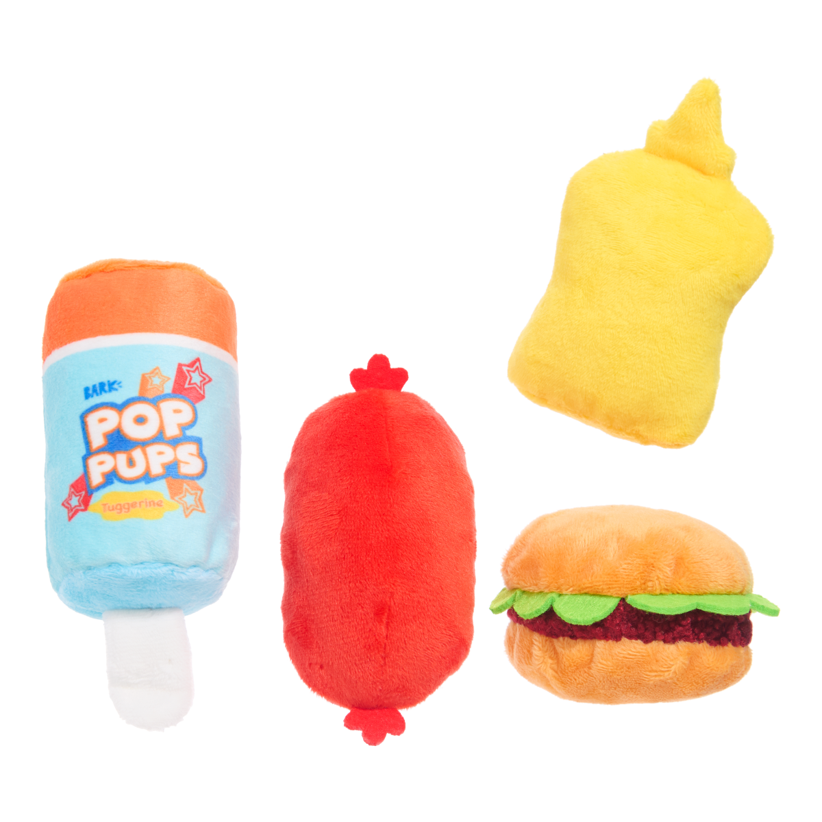 The Bark-B-Q Bunch Plush Multi-Part Dog Toy