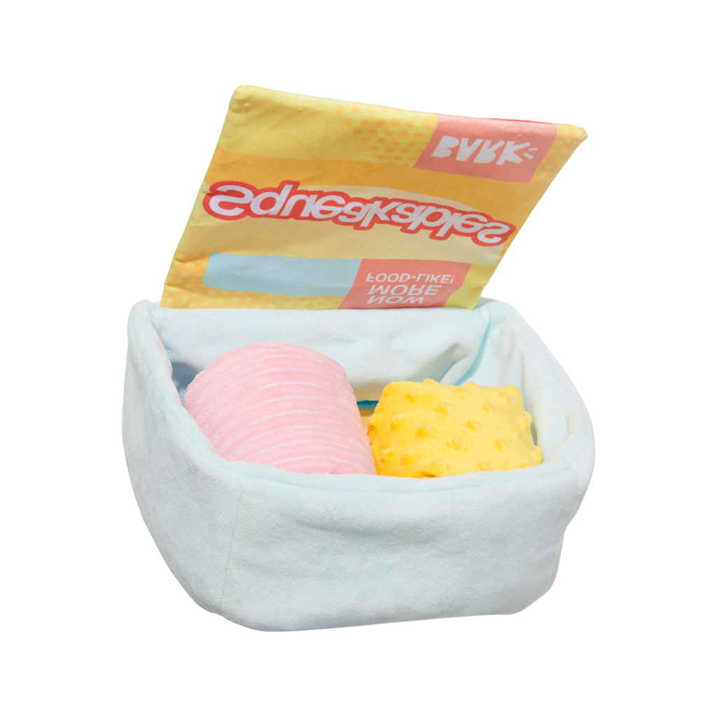 Squeakables Plush Multi-Part + Enrichment Dog Toy