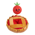 Strawberry Pie Plush Multi-Part + Enrichment Dog Toy