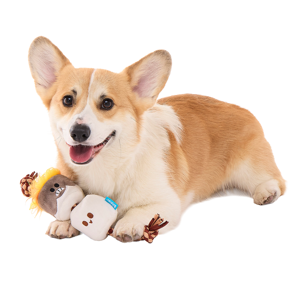 Tug Of S'more Plush Tug Dog Toy