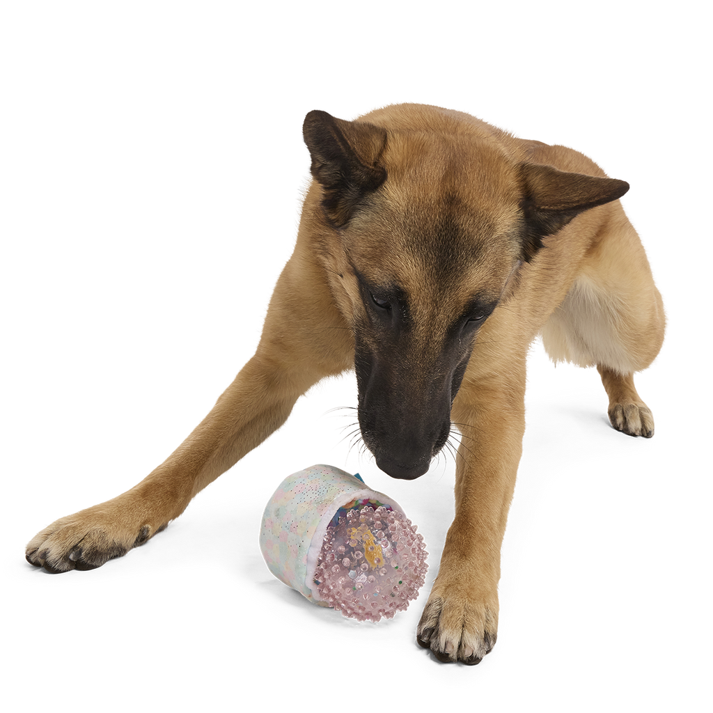 Yippin’ Spots Plush Multi-Part + Fetch + Enrichment Dog Toy