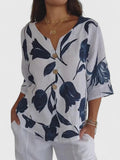 Zaria | Comfortable V-Neck Blouse