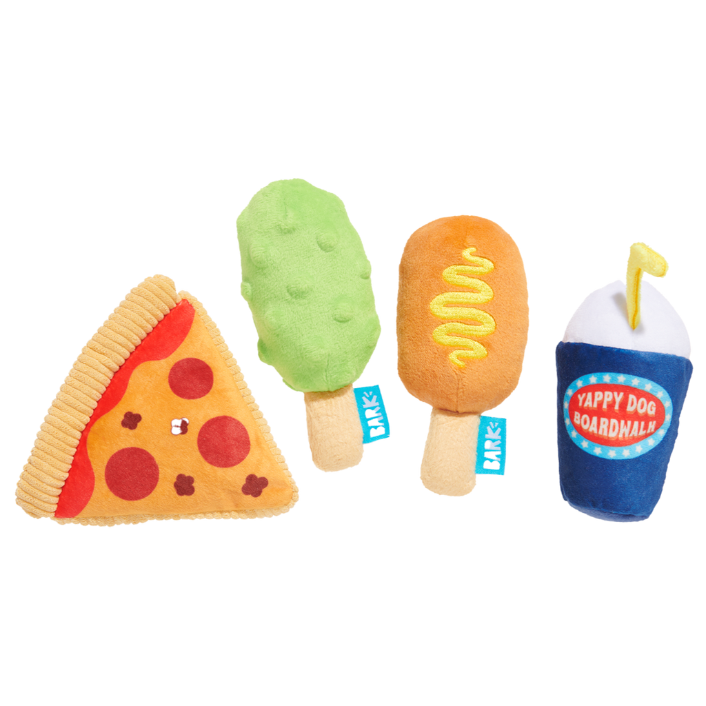 Thrill Squeaker Snacks Plush Multi-Part Dog Toy